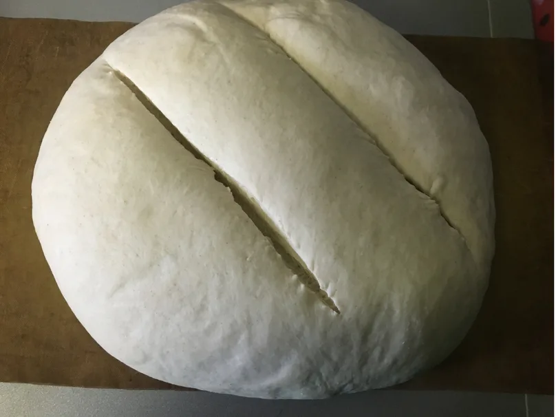 Easy homemade garlic bread - my bread before I baked it