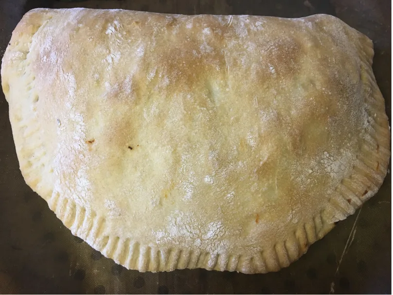 Easy calzone recipe - a look at my finished calzone
