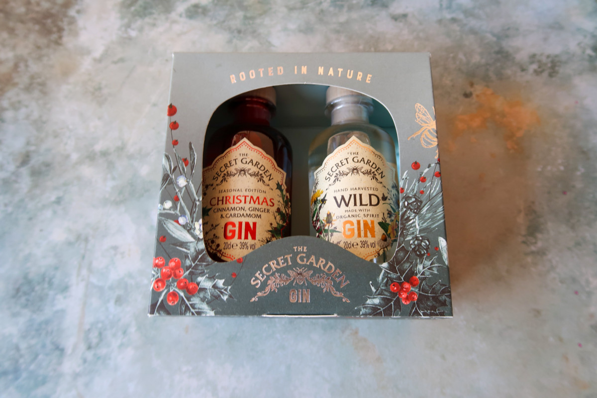 Secret Garden Gin with Christmas gin and wild gin